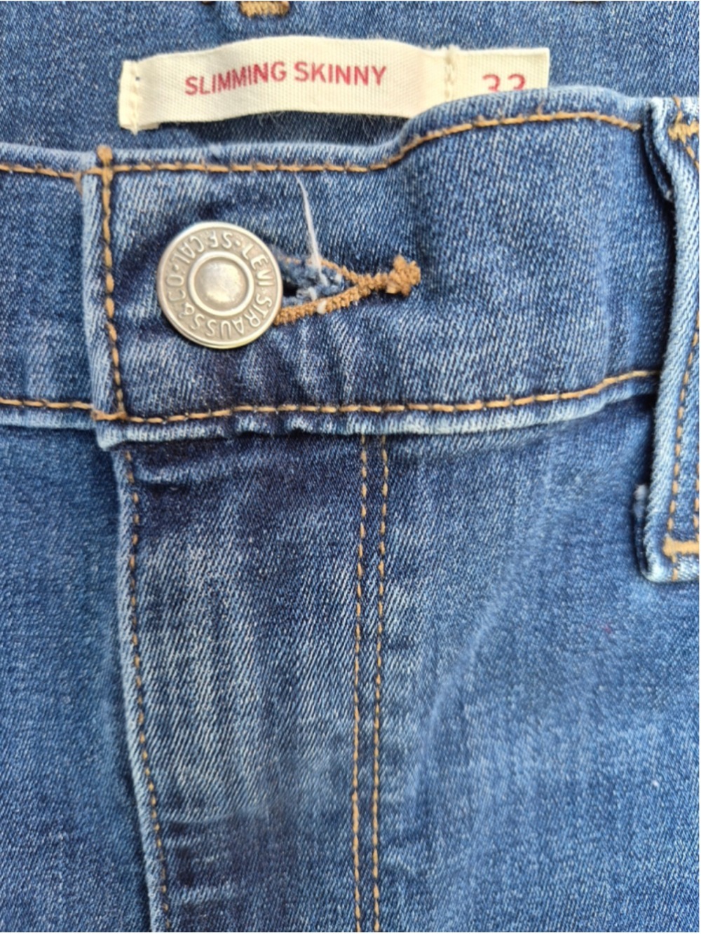 Womens Levi's Slimming Skinny Jeans 33 - Picture 4 of 6